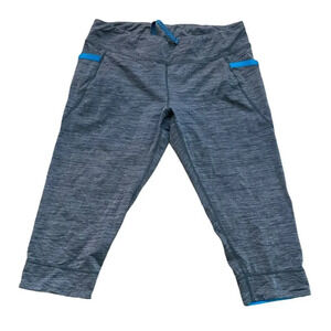 Patagonia Gray Diversifly Capris Cropped Tights Pants Size Medium